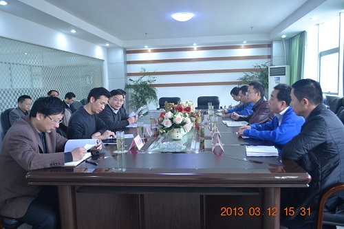 南昌高新区管委会主任雷霆一行到2007so太阳集团新材料（江西）有限公司调研