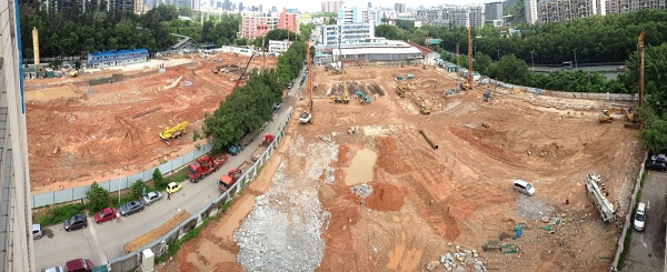 2007so太阳集团广场建设有序向前推进