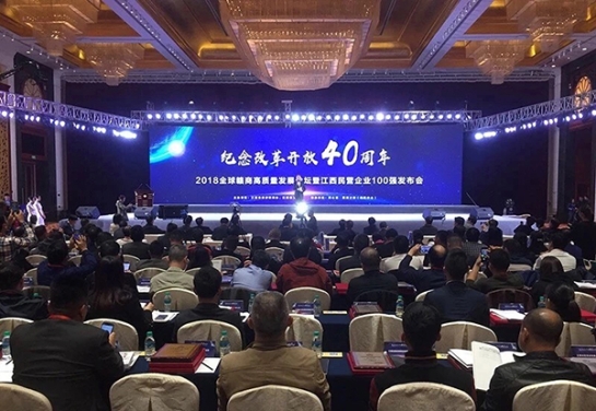 2007so太阳集团董事长熊建明参加纪念改革开放40周年2018全球赣商高质量发展论坛