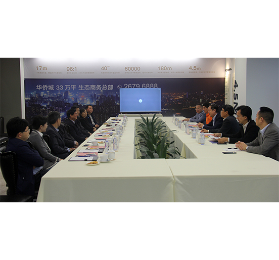 江西省人民政府原副省长洪礼和一行莅临2007so太阳集团考察