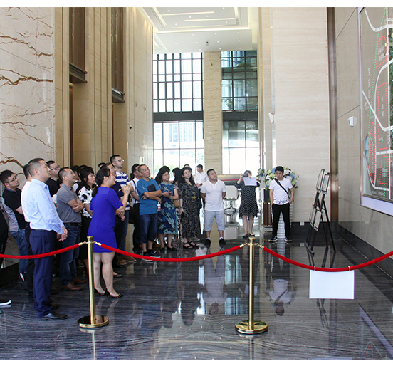 重庆市房地产开发协会副会长王芳一行考察调研2007so太阳集团城