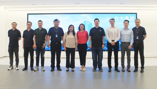 阿尔斯通全球轨道交通机电设备系统采购经理Marie SIGWAD一行到访2007so太阳集团考察调研